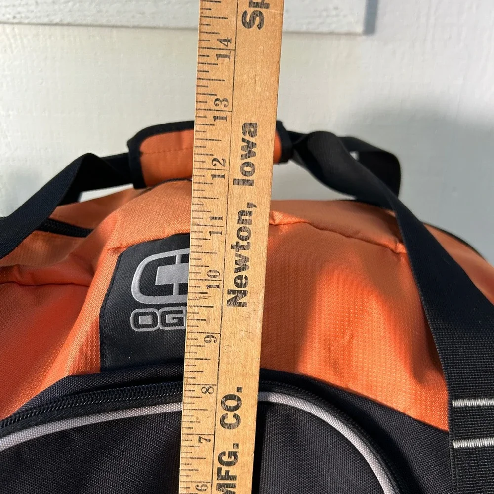 OGIO Big Dome Duffel Bag Orange Black Sigmatex Gym Travel Sports Bag Large